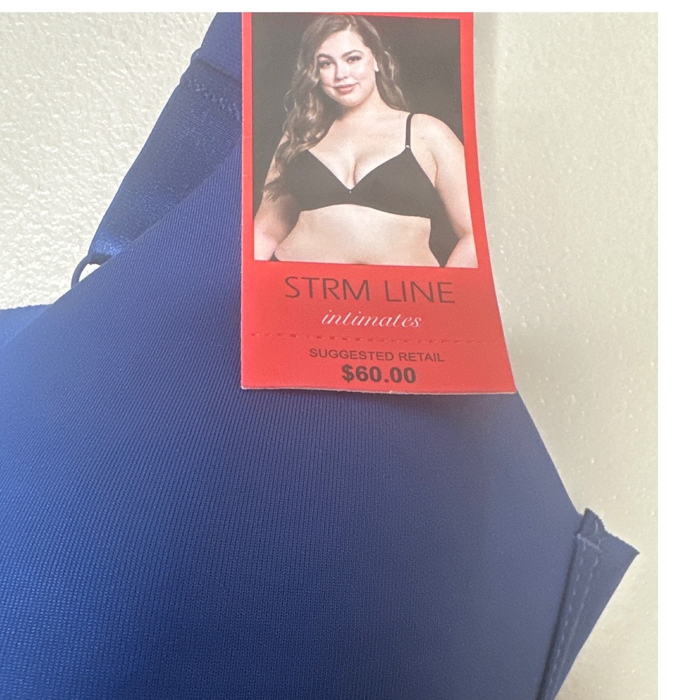 STRM‎ Line NWT Shaping Bra Size 40C Full Figure 591158FF Comfort Wire free Blue - Picture 2 of 5